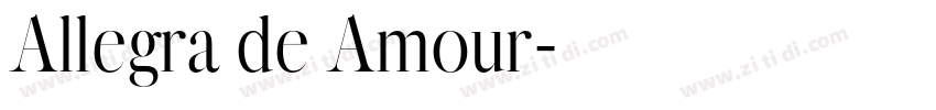 Allegra de Amour字体转换